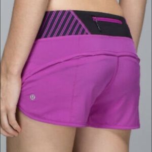 Lululemon Run:Speed Short *Block-it Pocket 2.5”.